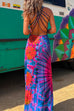 Camilladress Criss Cross Backless Tie Dye Maxi Cami Dress