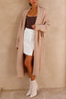 Camilladress Open Front Dolman Sleeves Pocketed Long Knit Cardigan