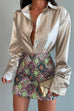 Camilladress Chic Long Sleeves Button Down Satin Bouse Shirt