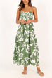 Camilladress Spaghetti Strap High Waist Printed Maxi Holiday Dress