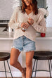 Camilladress V Neck Cross Front Irregular Knitted Pullover