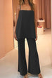 Camilladress Elegant Cami Top and Wide Leg Pants Solid Set