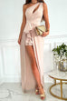 Camilladress One Shoulder Cut Out Draped Front Maxi Party Dress