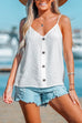 Camilladress V Neck Buttons Lightweight Cami Top