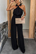 Camilladress Collared Sleeveless Wide Leg Pocketed Jumpsuit