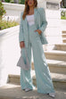 High Waist Wide Leg Power Suit Pants