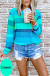 Camilladress Rainbow Striped Long Sleeves Pullover Top