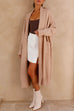 Camilladress Open Front Dolman Sleeves Pocketed Long Knit Cardigan