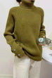 Camilladress Turtleneck Raglan Sleeves Buttons Slouchy Sweater