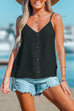 Camilladress V Neck Buttons Lightweight Cami Top