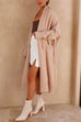 Camilladress Open Front Dolman Sleeves Pocketed Long Knit Cardigan