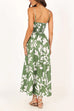 Camilladress Spaghetti Strap High Waist Printed Maxi Holiday Dress