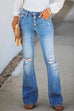 Camilladress Fashion Ripped Bell Bottom Jeans