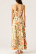 Spaghetti Strap Pocketed Floral Print Swing Maxi Dress