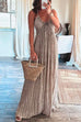 Camilladress Halter Tie Knot Backless Ruched Swing Maxi Vacation Dress