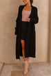 Camilladress Open Front Dolman Sleeves Pocketed Long Knit Cardigan