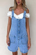 Camilladress Button Up Pocketed Denim Romper