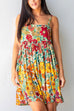 Camilladress Adjustable Straps Backless Floral Swing Beach Dress