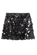 Camilladress Elastic Waist Sequin Paillette Mini Skirt