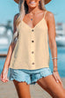 Camilladress V Neck Buttons Lightweight Cami Top