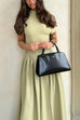 Camilladress Elegant Asymmetric Shoulder Pleated Swing Maxi Dress