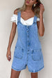 Camilladress Button Up Pocketed Denim Romper