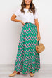 Camilladress High Waist Bohemia Printed Maxi Ruffle Beach Skirt