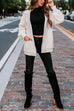 Camilladress Splice Single Button Pocketed Knitting Sweater Blazer