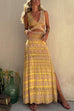 Camilladress V Neck Cut Out Side Split Tie Dye Maxi Dress