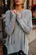 Camilladress Crewneck Side Split Ripped Comfy Sweater