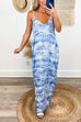 Camilladress U Neck Tie Dye Maxi Cami Beach Dress