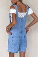 Camilladress Button Up Pocketed Denim Romper