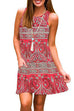 Camilladress Crewneck Printed A-line Tank Dress