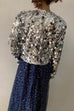 Camilladress Open Front Cropped Sequin Jacket