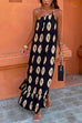 Camilladress Tie Knot One Shoulder Boho Printed Maxi Vacation Dress