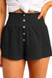 Camilladress Buttons Frilled High Waist Solid Shorts