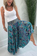 Camilladress Elastic Waist Wide Leg Palazzo Printed Casual Pants