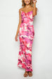 Camilladress Tie Shoulder Backless Printed Maxi Cami Dress