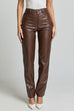 Camilladress High Rise Pocketed Casual Faux Leather Pants