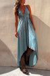 Camilladress V Neck High Low Hem Tie Dye Maxi Cami Dress