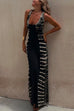 Camilladress Scoop Neck Back Criss Cross Tie Dye Maxi Dress