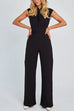 Camilladress Chic Cap Sleeves Tie Waist Wide Leg Jumpsuit