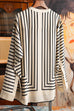 Camilladress Button Up Long Sleeves Striped Silk Scarf Blouse