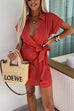 Camilladress Wrap V Neck Tie Knot Shorts Romper