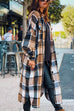 Camilladress Button Down Pocketed Classic Midi Plaid Shacket