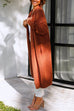 Camilladress Open Front Drop Shoulder Pocketed Long Sweater Cardigan