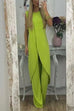 Camilladress Chic Tulip Hem Sleeveless Long Top Wide Leg Pants Set