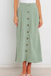 Camilladress Button Down Pockets A-line Long Skirt