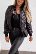 Camilladress On-trend Zip Up Diamond Quilted Short Padded Jacket