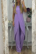 Camilladress Chic Tulip Hem Sleeveless Long Top Wide Leg Pants Set